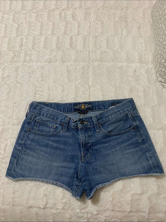 Lucky Brand Pants - Lucky Brand Medium Blue Denim Cutoff Shorts